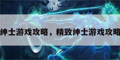 精致绅士游戏攻略，精致绅士游戏攻略大全