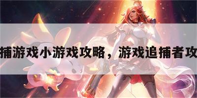 追捕游戏小游戏攻略，游戏追捕者攻略