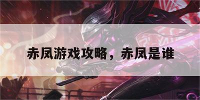 赤凤游戏攻略，赤凤是谁