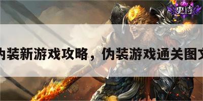 游戏伪装新游戏攻略，伪装游戏通关图文攻略
