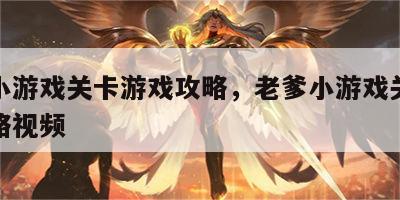 老爹小游戏关卡游戏攻略，老爹小游戏关卡游戏攻略视频