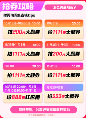双十一18日开启，分期乐商城折扣力度为历年之最